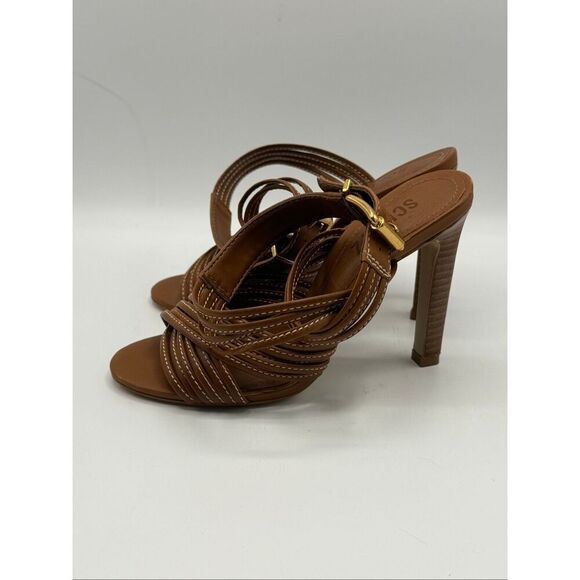 Schutz Marcela Strappy Heeled Leather Sandals - Women’s US 5.5B / - Picture 7 of 9
